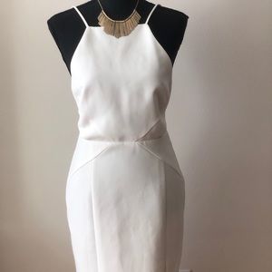 Halter top backless sleek dress